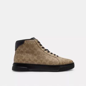 High Line High-Top-Sneaker aus Signature Canvas