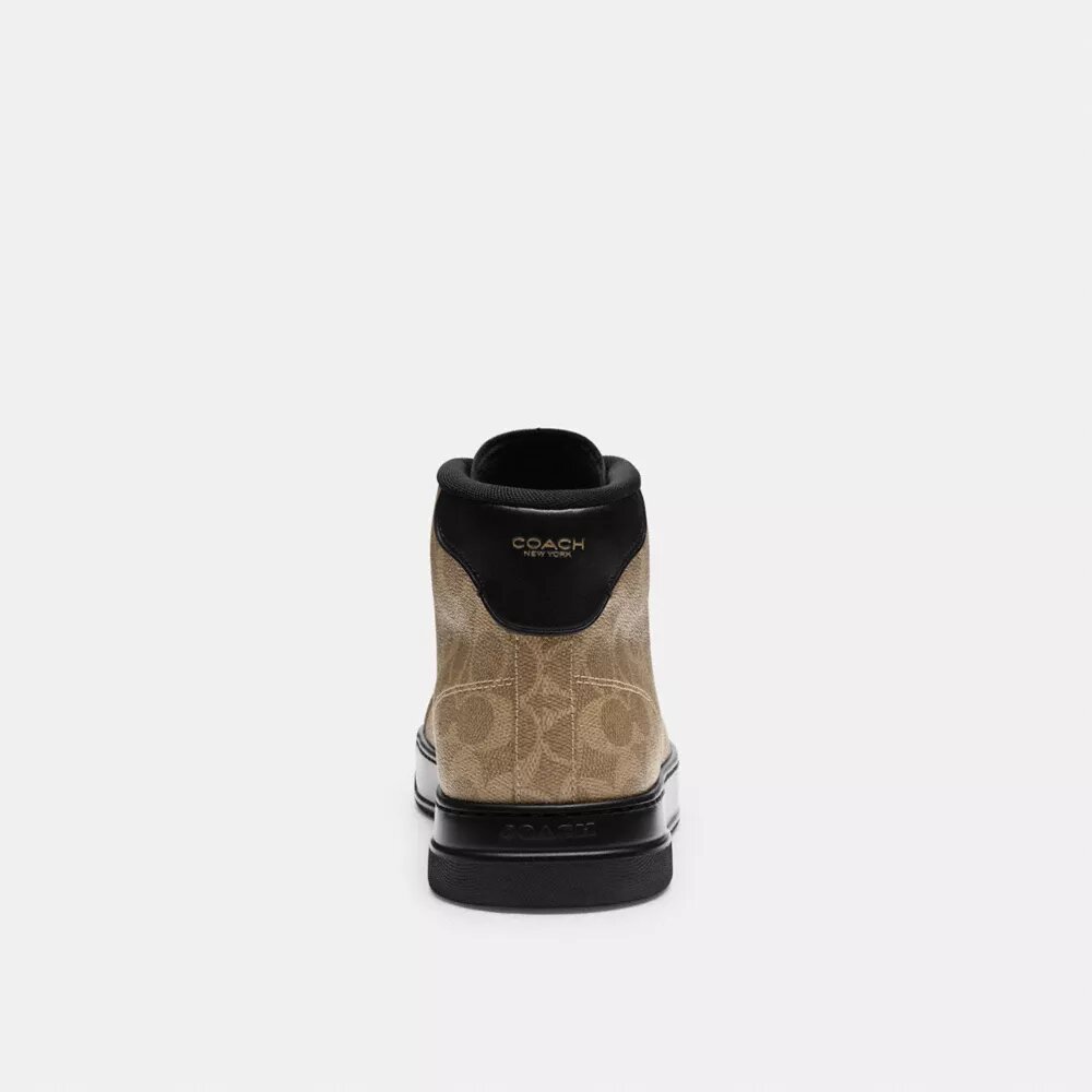 High Line High-Top-Sneaker aus Signature Canvas