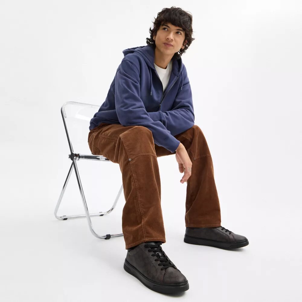 High-Top-Sneaker aus Signature Canvas
