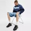 High-Top-Sneaker mit Sketch-Print
