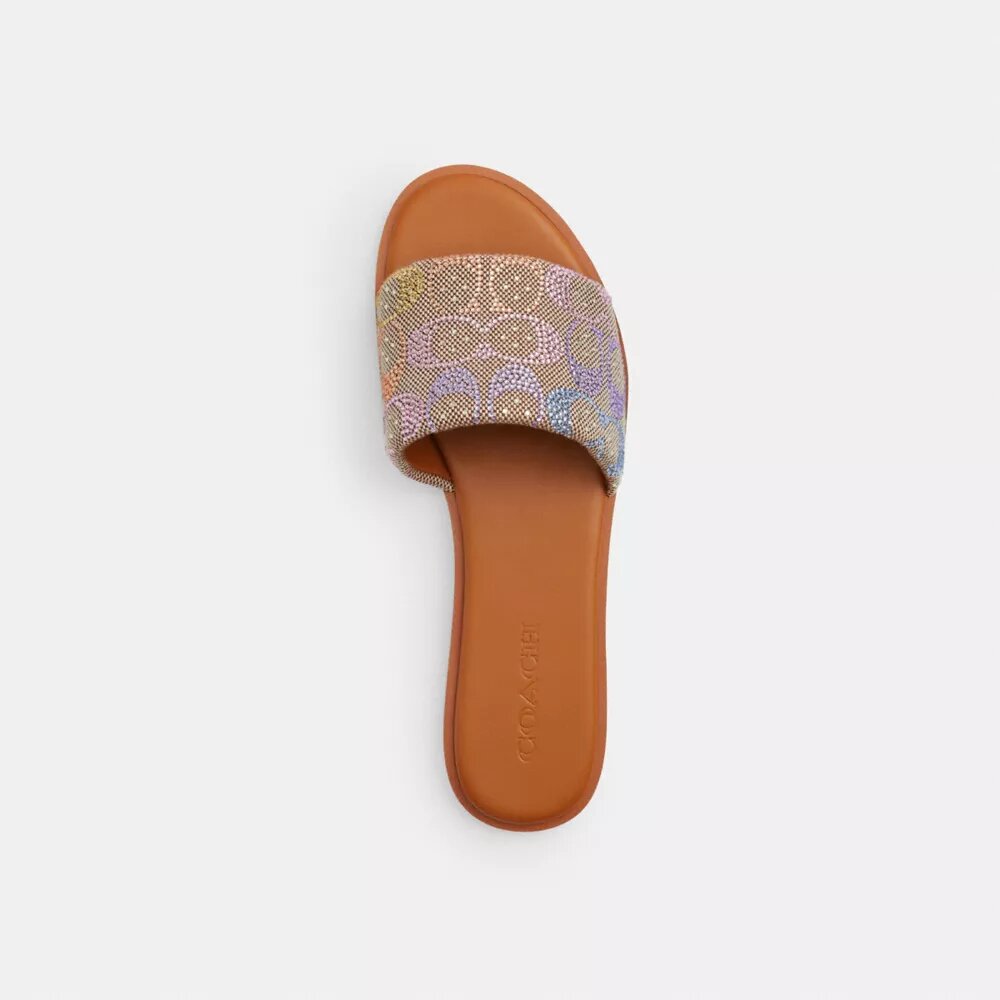 Holly-Sandalen aus Kristall-Signature-Jacquard