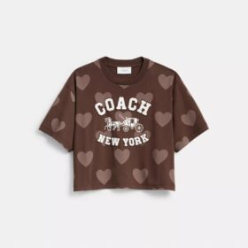 „Horse and Carriage Heart“ – kurzes T-Shirt aus Bio-Baumwolle