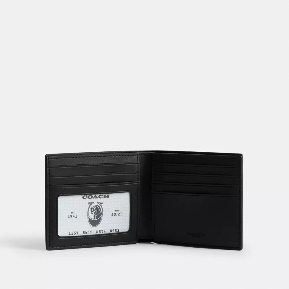 ID-Geldbörse aus Signature Canvas mit Varsity-Streifen