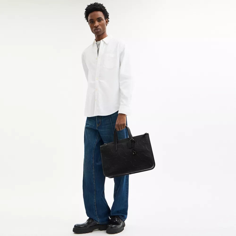 Isaac-Business-Tasche aus Maxi-Signature-Leder