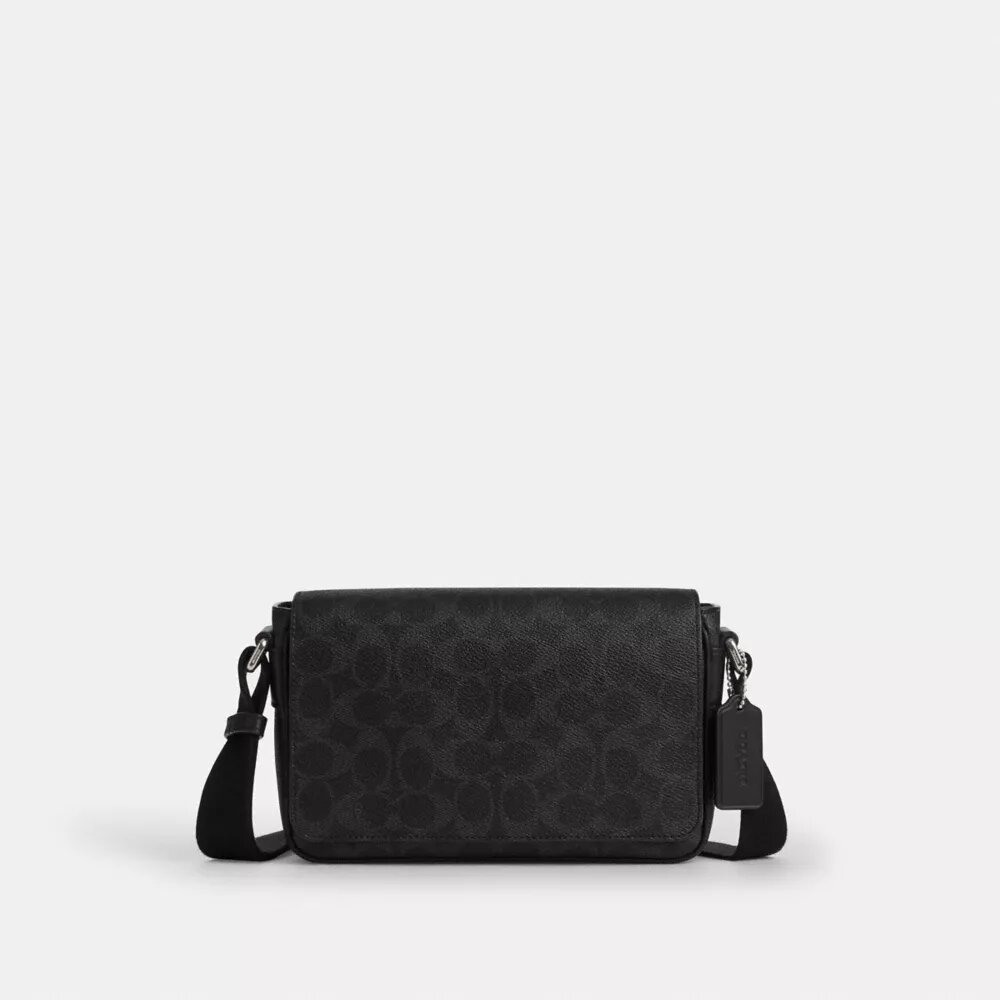 „Jack Small Flap Umhängetasche“ aus Signature Canvas