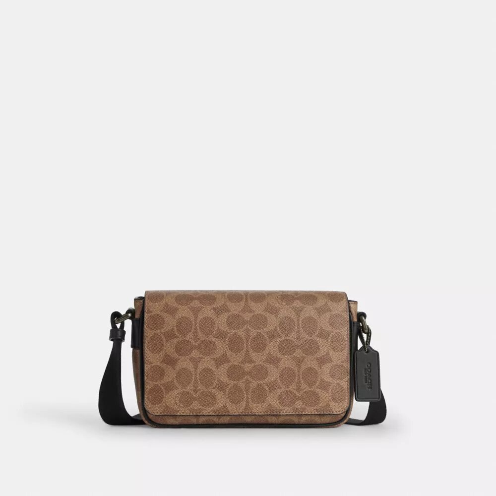 „Jack Small Flap Umhängetasche“ aus Signature Canvas