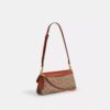 Jet-Schultertasche aus Signature Canvas