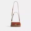 Jet-Schultertasche aus Signature Canvas