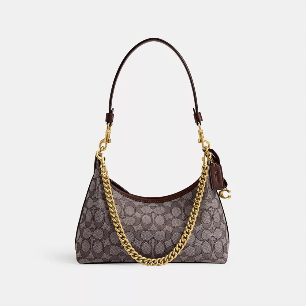 Juliet-Schultertasche 25 in Signature-Jacquard