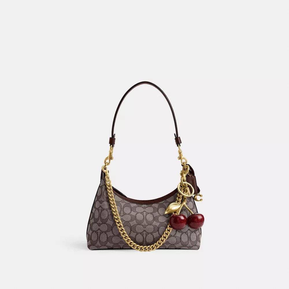 Juliet-Schultertasche 25 in Signature-Jacquard