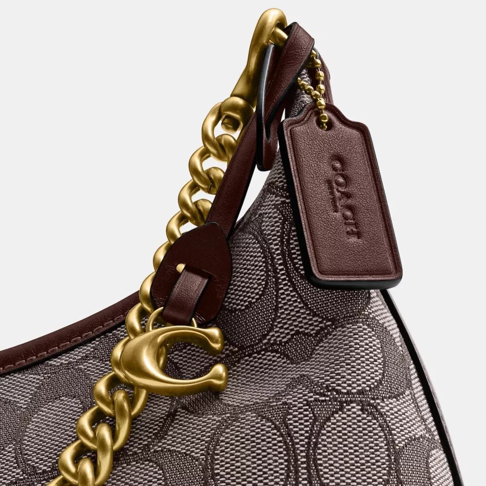 Juliet-Schultertasche 25 in Signature-Jacquard