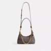 Juliet-Schultertasche 25 in Signature-Jacquard