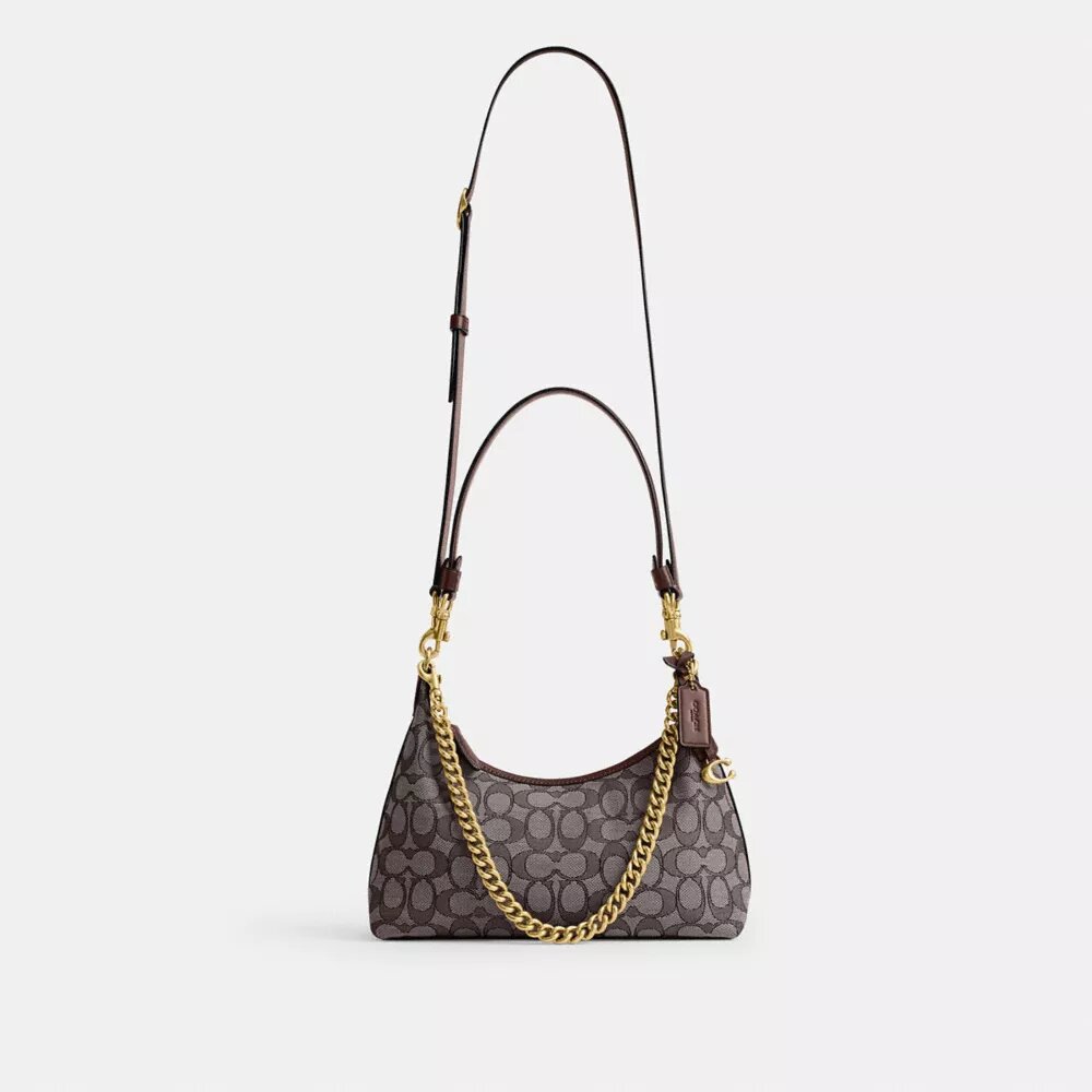 Juliet-Schultertasche 25 in Signature-Jacquard