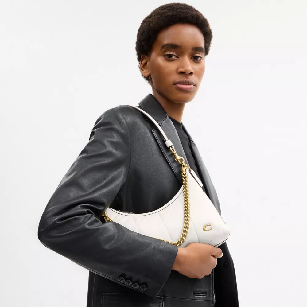 Juliet-Schultertasche 25 mit Steppung