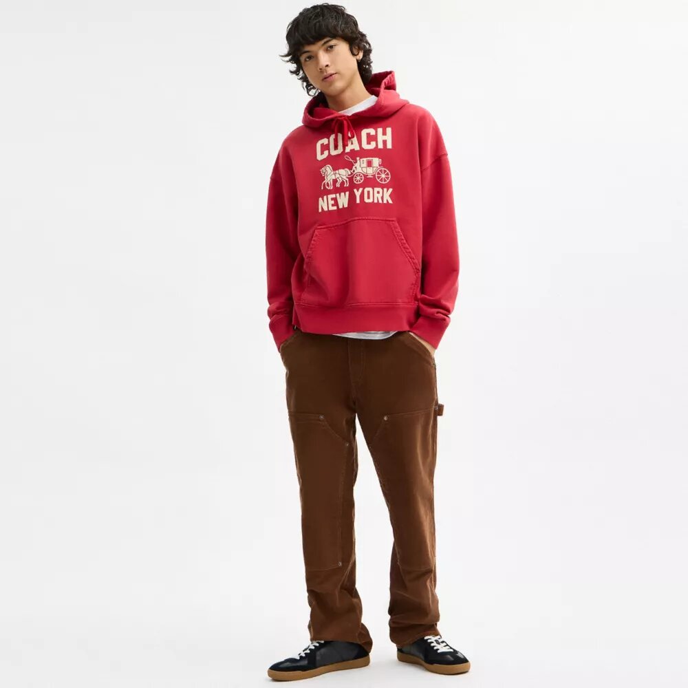 Kapuzenpullover mit Horse and Carriage-Motiv