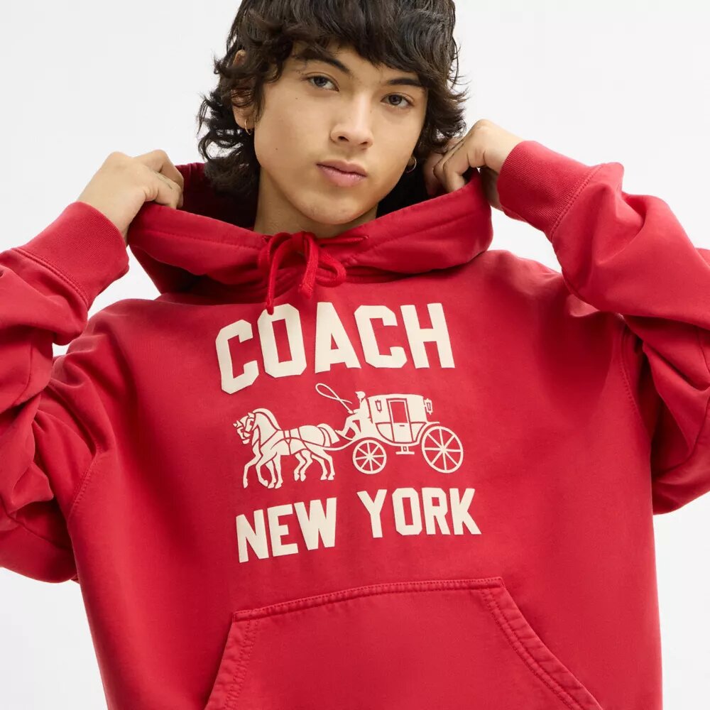 Kapuzenpullover mit Horse and Carriage-Motiv