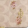 Kartenetui mit Reißverschluss aus Signature Canvas mit Blumenmuster