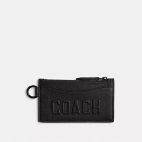 Kartenetui mit Reißverschluss und Coach-Grafik