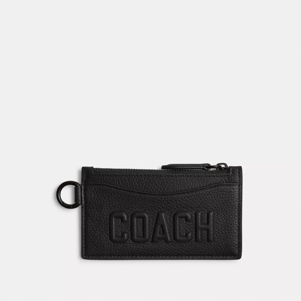Kartenetui mit Reißverschluss und Coach-Grafik
