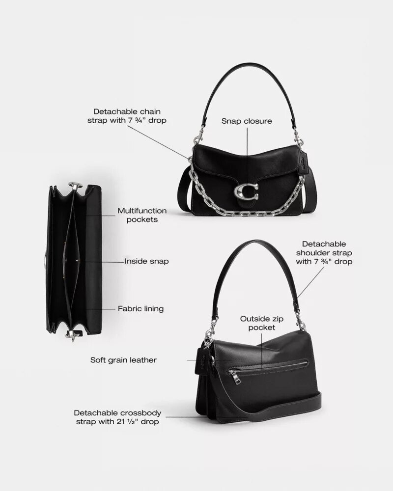 Ketten-Tabby-Schultertasche