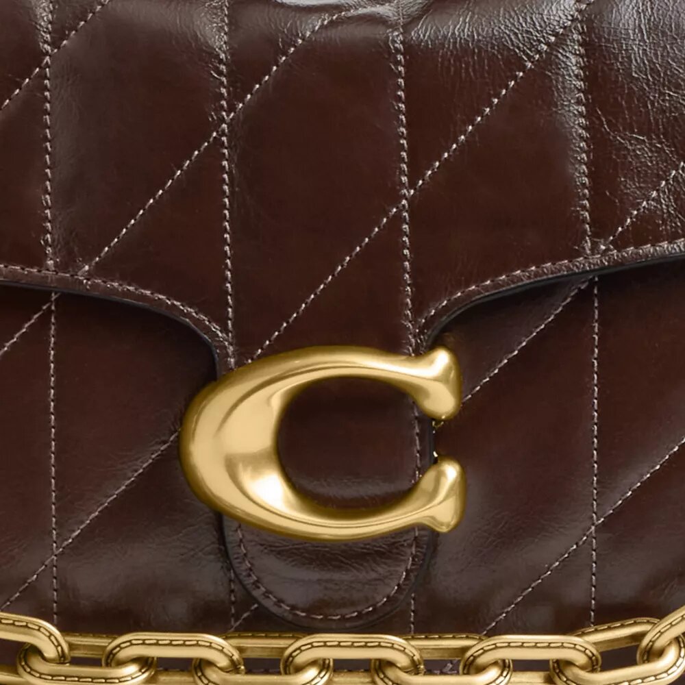Ketten-Tabby-Schultertasche mit Steppung