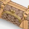 Kisslock Barrel Bag 28 aus Signature-Jacquard