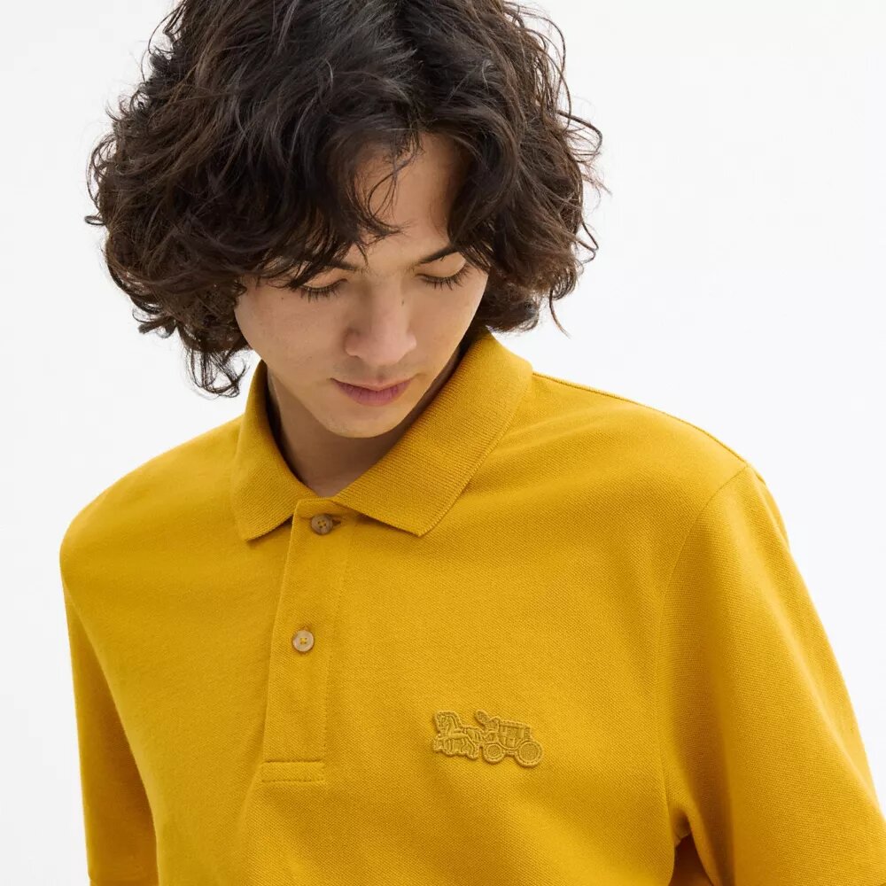 Klassisches Poloshirt „Horse and Carriage“ aus Bio-Baumwolle