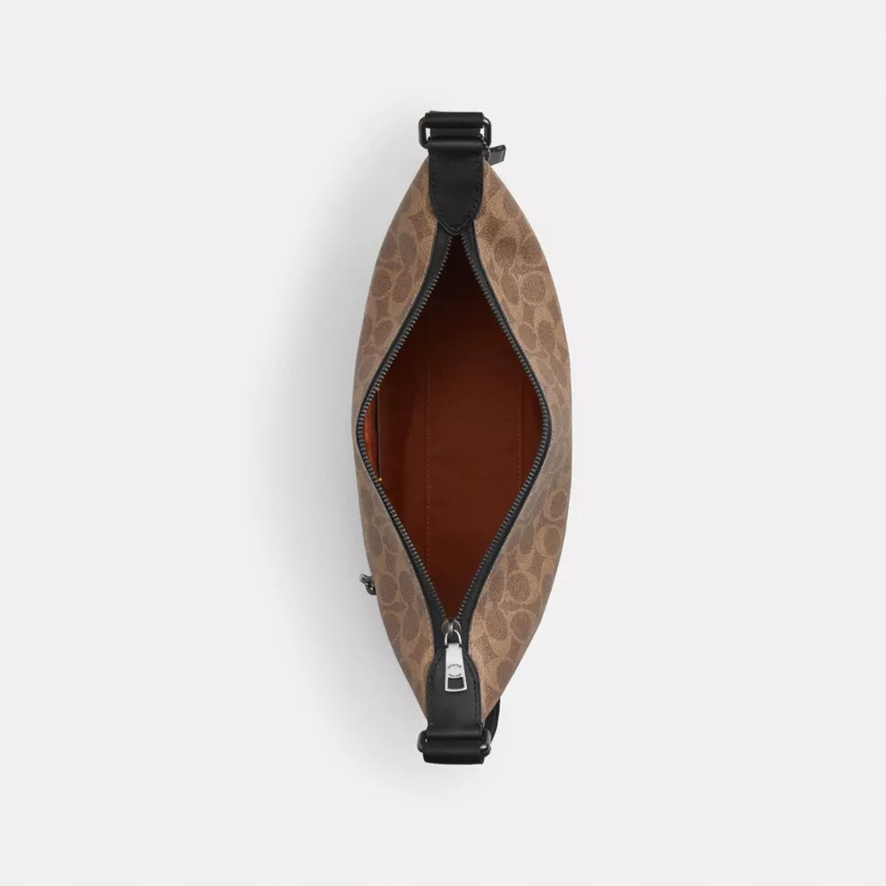 Kleine Finn-Umhängetasche mit Etui aus Signature Canvas