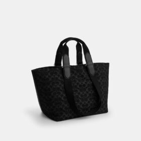 Kleine Tote-Bag im charakteristischen Denim-Look
