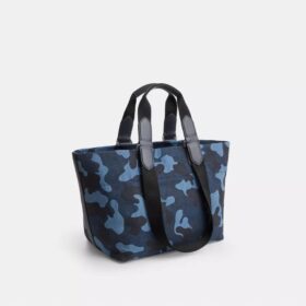 Kleine Tour-Tote-Bag mit Camouflage-Print