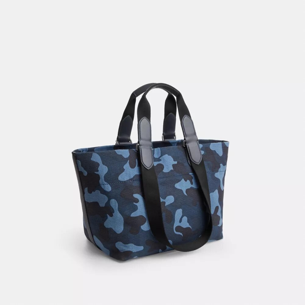 Kleine Tour-Tote-Bag mit Camouflage-Print