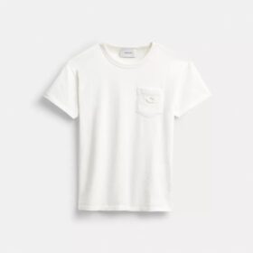Kurzarm-T-Shirt mit Tasche aus Bio-Baumwolle
