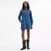 Langärmliges Jeans-Kleid aus Bio-Baumwolle