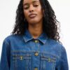 Langärmliges Jeans-Kleid aus Bio-Baumwolle