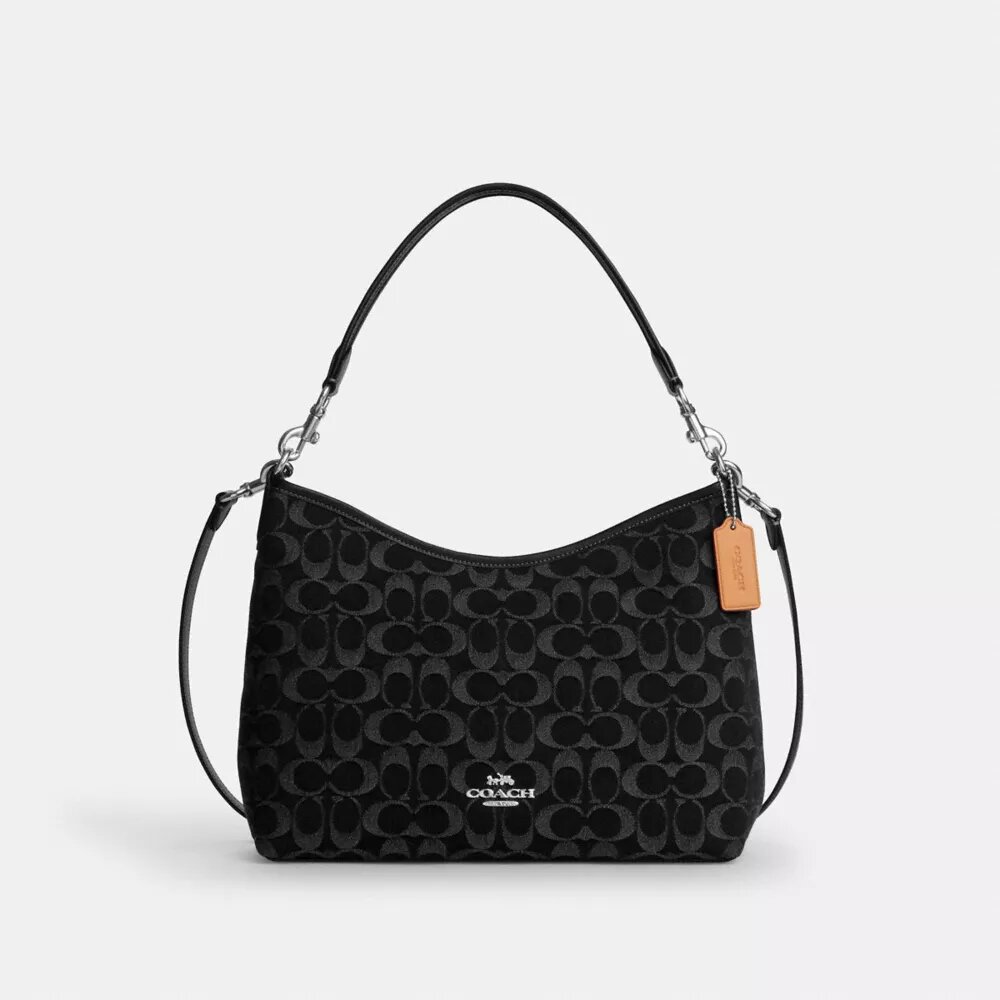 Laurel-Schultertasche aus charakteristischem Denim