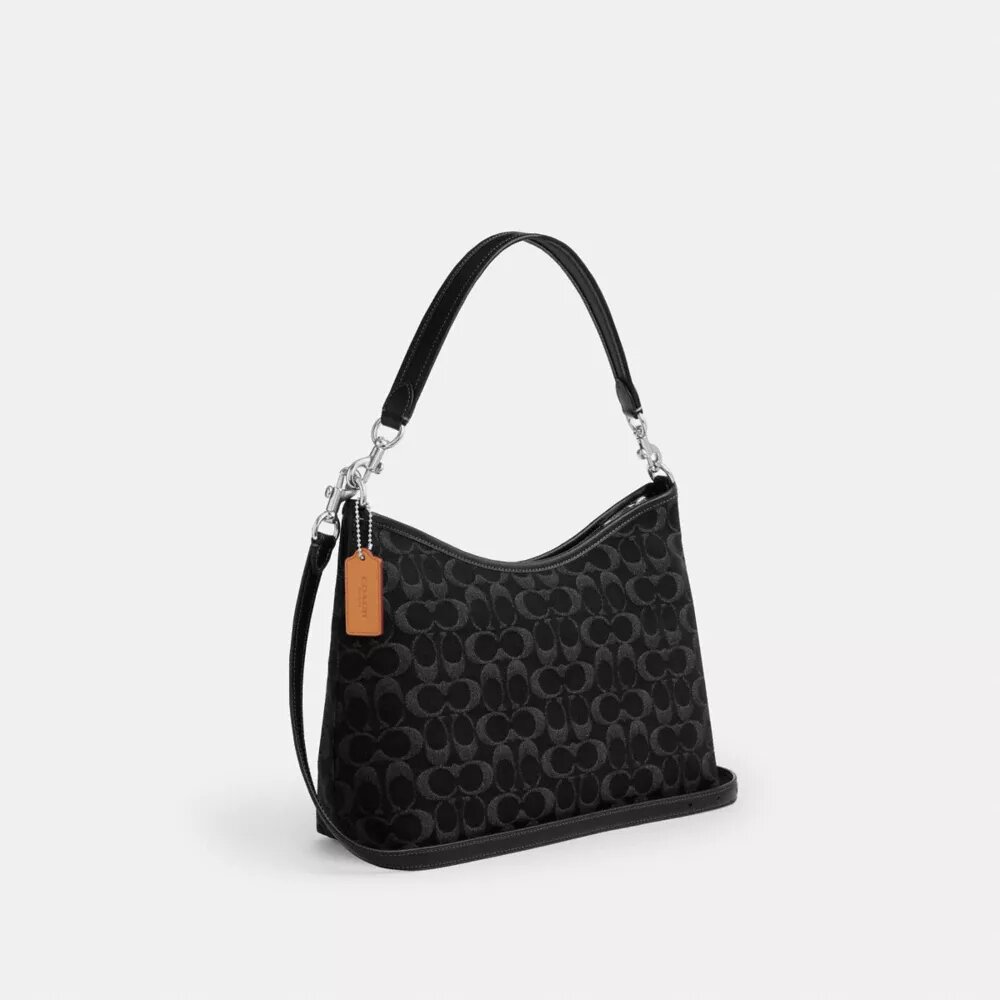 Laurel-Schultertasche aus charakteristischem Denim