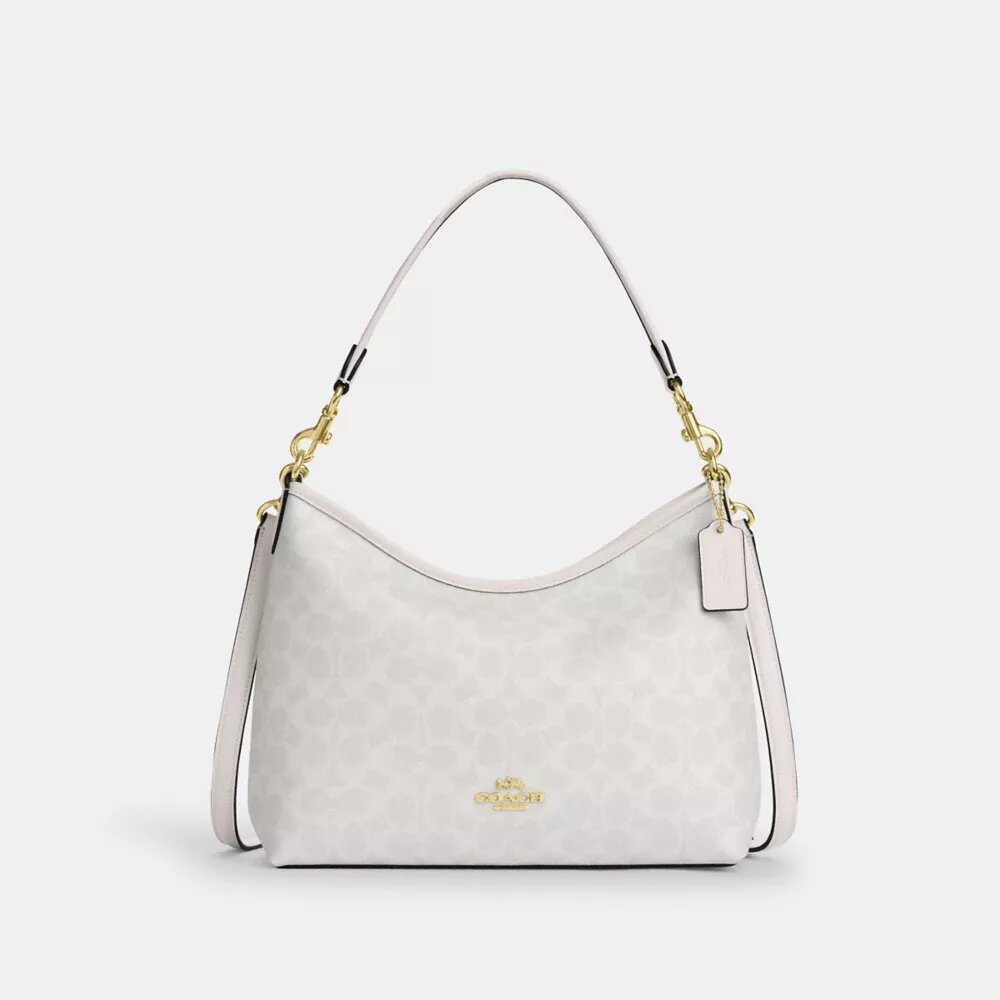 Laurel-Schultertasche aus Signature Canvas