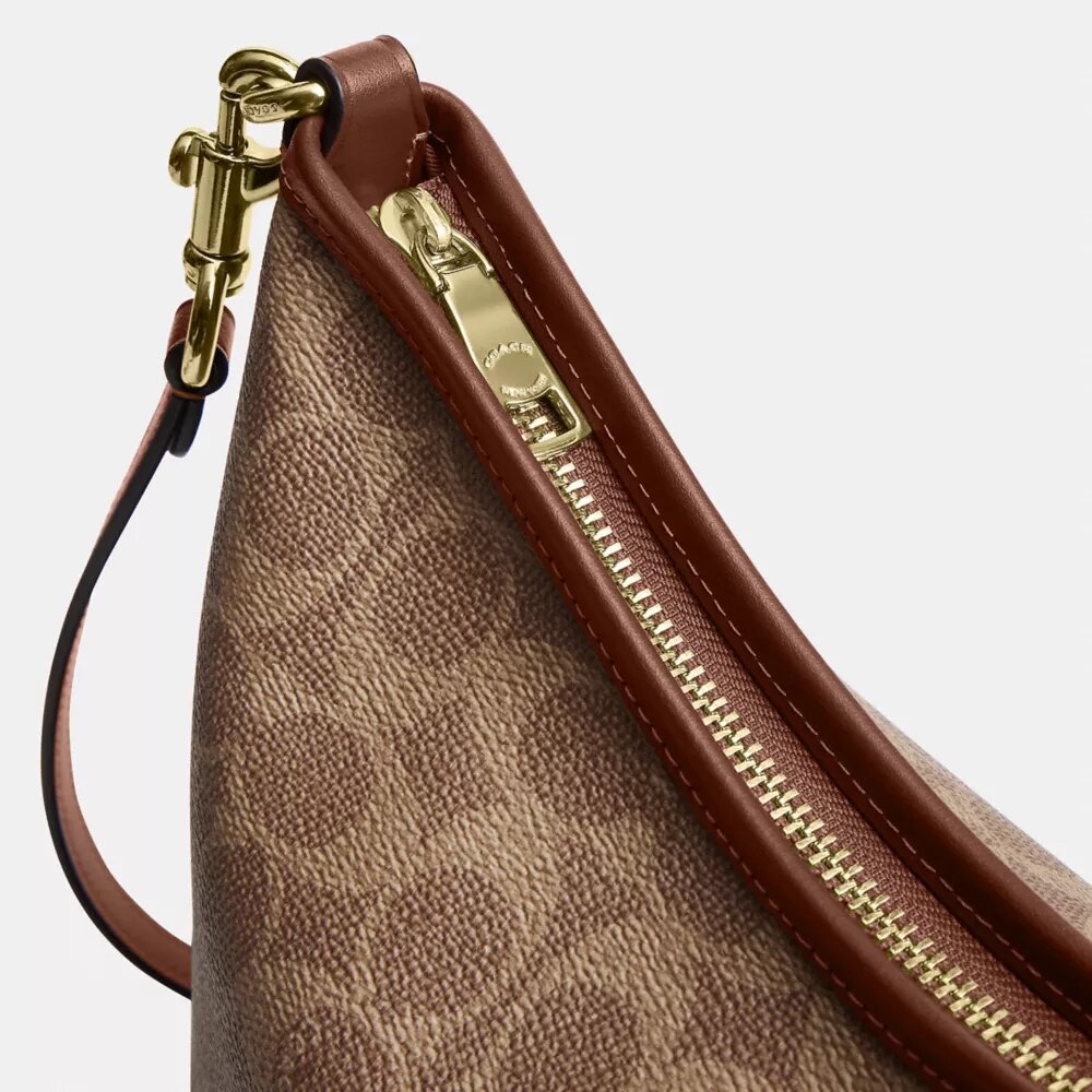 Laurel-Schultertasche aus Signature Canvas