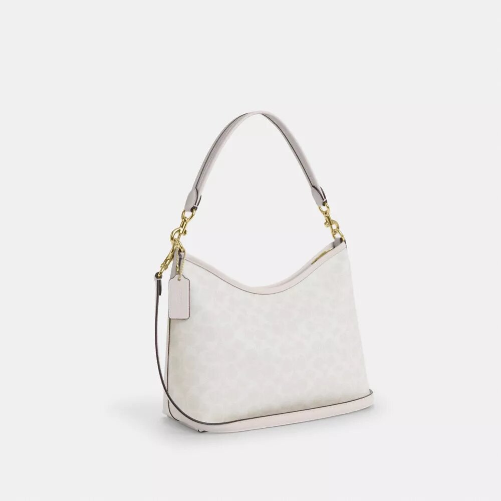 Laurel-Schultertasche aus Signature Canvas