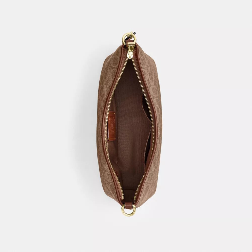 Laurel-Schultertasche aus Signature Canvas