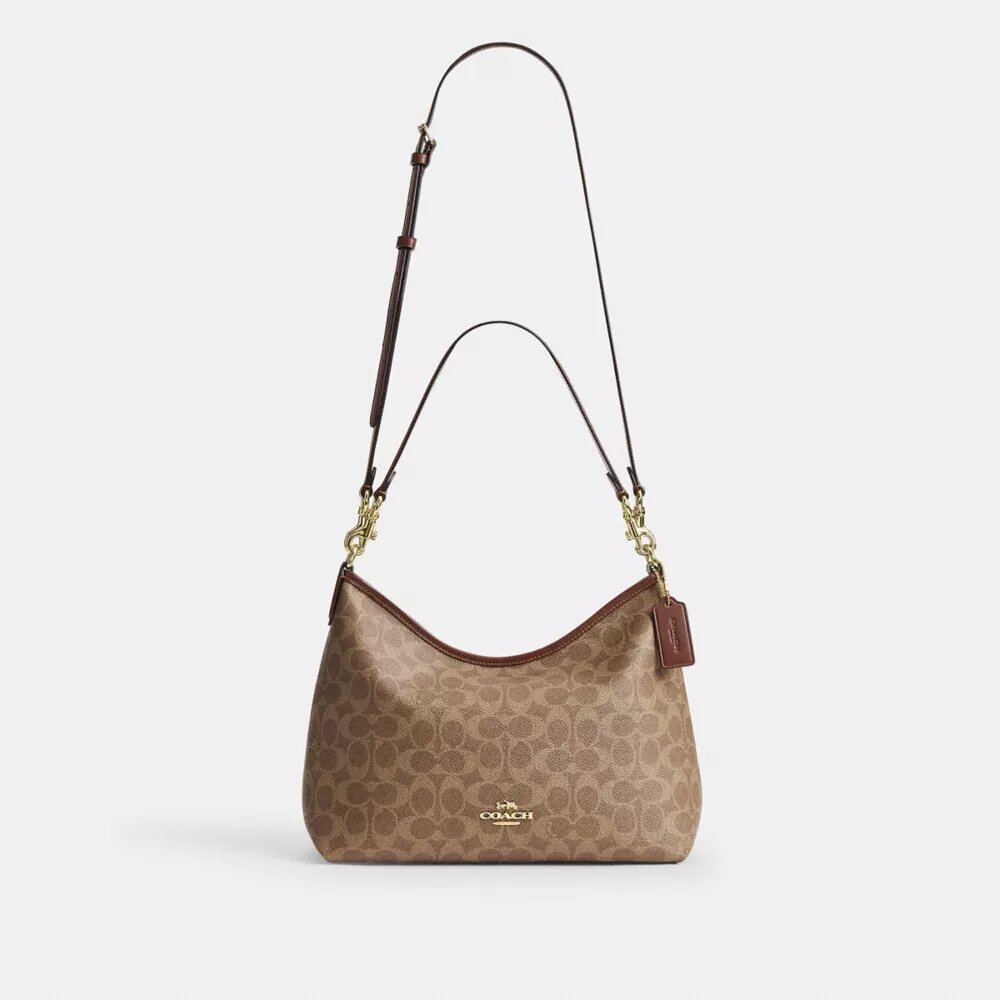 Laurel-Schultertasche aus Signature Canvas