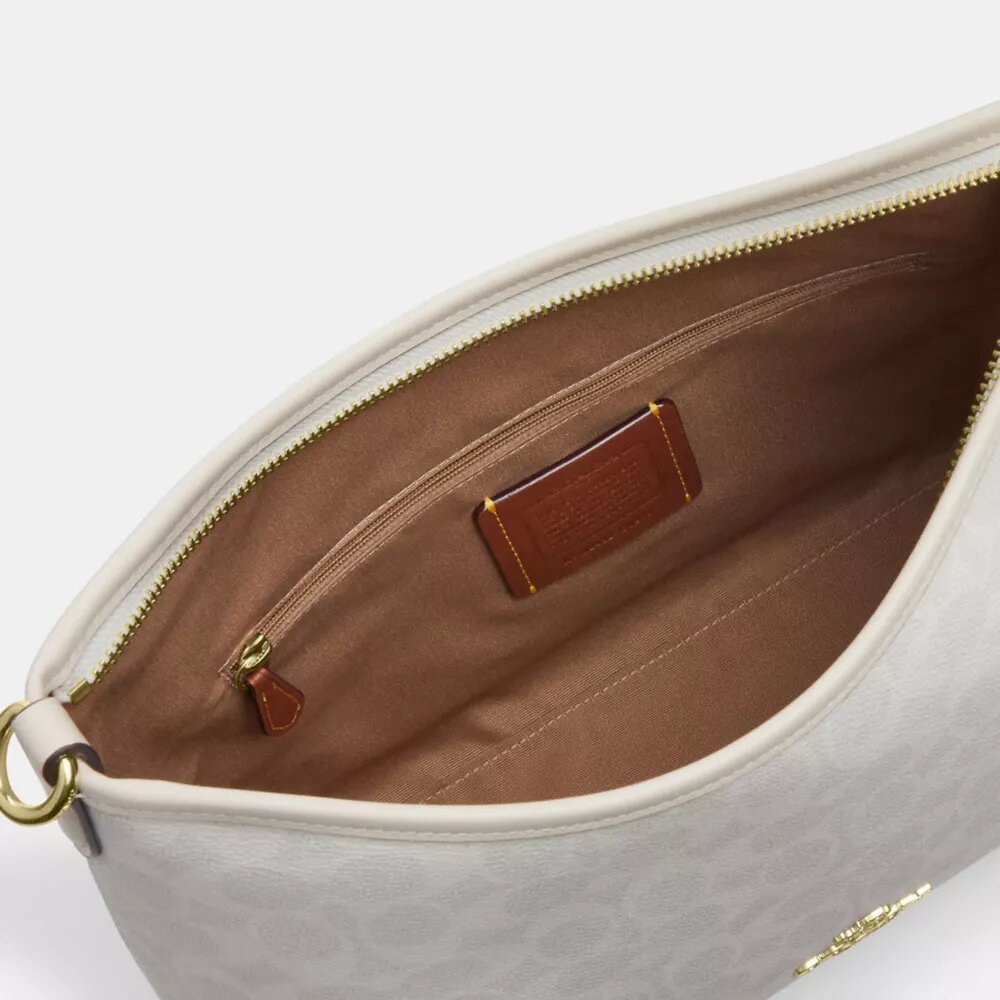 Laurel-Schultertasche aus Signature Canvas