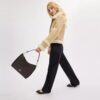 Laurel-Schultertasche aus Signature Canvas