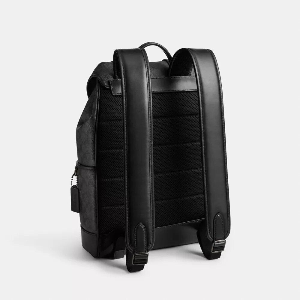 „League“-Rucksack mit Klappe aus Signature Canvas