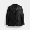 Leder-Blazer