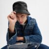 Leder-Bucket-Hut