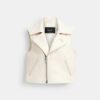 Leder-Motorrad-Weste