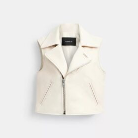Leder-Motorrad-Weste
