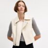 Leder-Motorrad-Weste