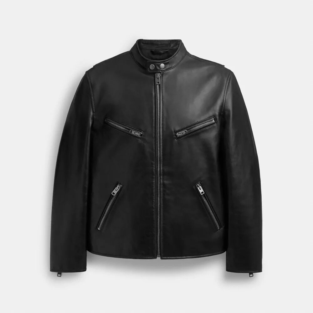 Leder-Racerjacke